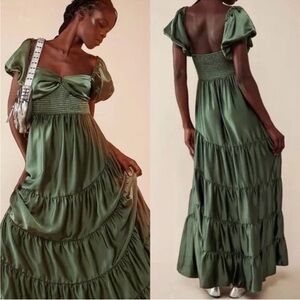 Elegant Green Maxi Dress